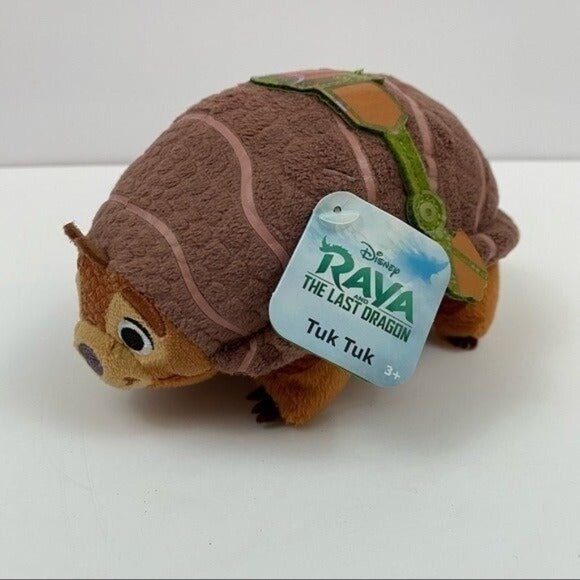 Disney Raya and the Last Dragon Tuk Tuk Plush Brown Stuffed Animal Ages 3+ - Picture 1 of 8